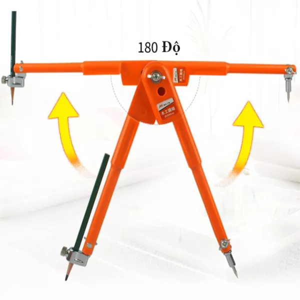 Compa kỹ thuật vẽ đường tròn lớn 90 đến 150cm